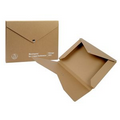 Snap Closure Recycled Pressboard Folders - 1" Deep